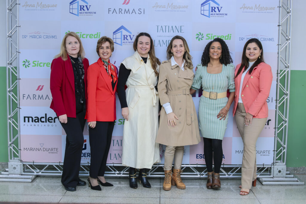 Diretoras do Conselho Acirv Mulher: Anabel, Edilamar, Jullyana, Olívia, Wenya e Vivianne.